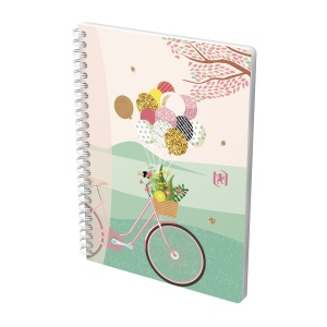 Caiet Oxford Horizons, A5 60 file, hartie Optik 90g/mp, spira dubla, scribzee, patratele, diverse motive - Img 2