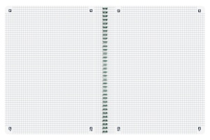 Caiet Oxford Origins, A4+ 70 file, hartie Optik 90g/mp, spira dubla, scribzee, patratele, culoare verde - Img 4