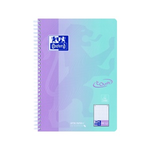 Caiet Oxford Touch Pastel Duo B5 80 file, hartie Optik 90g/mp, scribzee, punctat, mix culori - Img 10