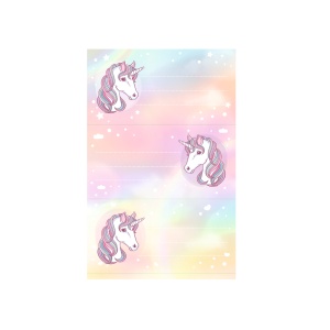 Etichete scolare Unicorn set 3X3 coli - Img 1