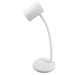 Lampa Unilux LED Lou portabila, brat flexibil, comutator tactil, cablu USB tip C/tip A, culoare alb - Img 3