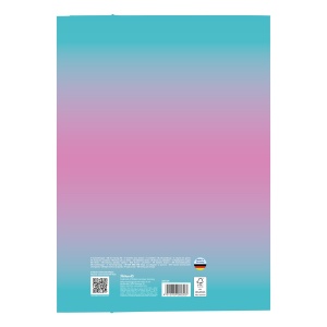 Mapa cu elastic A3 Color Edition, carton FSC, culoare roz / menta - Img 2