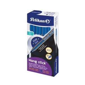 Pix Stick Hang K86H, unica folosinta, mina albastra, set 12 buc in cutie carton