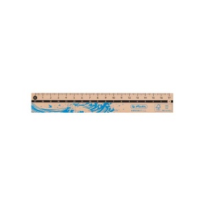 Rigla, lemn 100% FSC®, 17 cm, diverse motive - Img 2