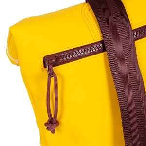 Rucsac Mart-Los Angeles Rolltop Mini, culoare galben - Img 4
