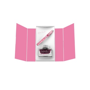 Stilou Editie Speciala Rose Quartz Classic M205, penita M + calimara Edelstein cadou - Img 2