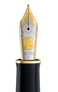 Stilou Souverän® Black M1000, penita M aur 18k, accesorii placate cu aur - Img 10