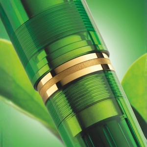 Stilou Souverän® M800 Green Demonstrator, penita M aur 18k, accesorii aur 24k - Img 3