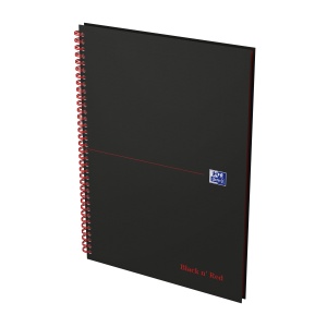 Agenda nedatata Oxford Black n' Red A4 70 file, coperta rigida, spira dubla, scribzee, dictando - Img 4