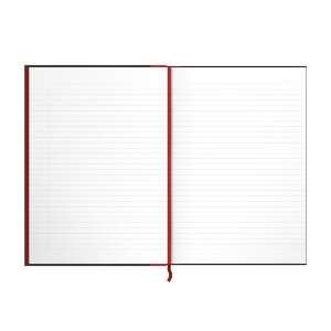 Agenda nedatata Oxford Black n' Red A4 96 file, coperta rigida, dictando - Img 4