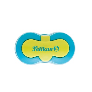 Ascutitoare plastic dubla cu container, diverse culori, blister - Img 5