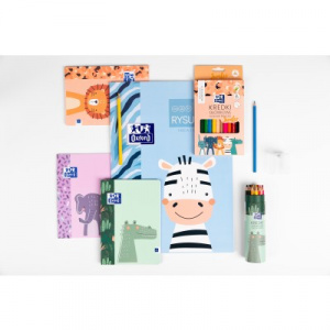 Bloc desen A4, 20 file, hartie 120g/mp, Oxford Kids, motiv Zebra - Img 4