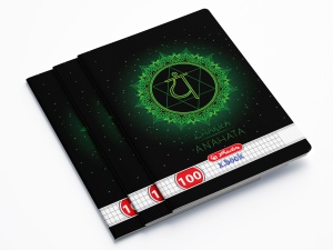 Caiet A4 100 file patratele, motiv Chakra - Img 4