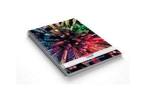 Caiet A5 cu spira, 100 file, dictando, motiv Enjoy Life - Img 6