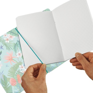 Caiet my.book flex A4 2x40 dictando+patratele, motiv LadyLike Jungle - Img 3