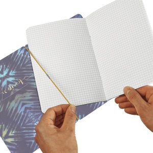 Caiet my.book flex A4, 2x40 file, dictando+patratele, motiv New Batik Fearless - Img 3