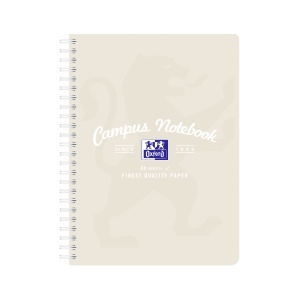 Caiet Oxford Campus Pastel B5+ 80 file, hartie Optik 90g, patratele, diverse culori - Img 3