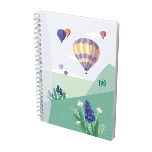 Caiet Oxford Horizons, A5 60 file, hartie Optik 90g/mp, spira dubla, scribzee, patratele, diverse motive - Img 3