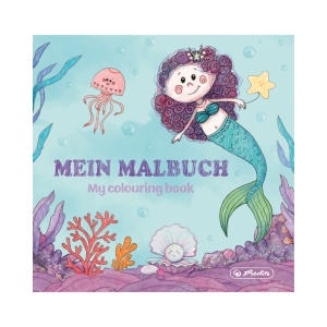 Carte de colorat 20x20 cm, 24 file, motiv Mermaid