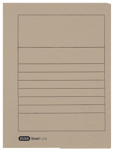 Dosar plic Elba Smart A4, carton 250g/mp, capacitate 150 file, culoare gri
