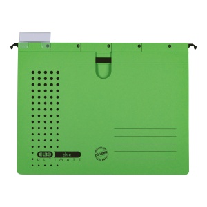 Dosar suspendat cu sina Elba A4, carton 240g/mp, capacitate 200 file, culoare verde - Img 2