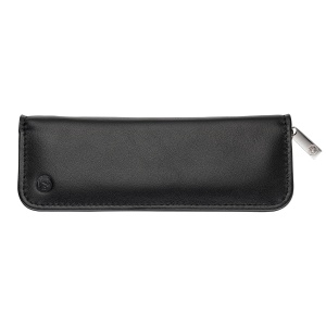 Etui de piele TG21 pentru 2 instrumente de scris, culoare negru