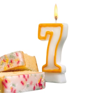 Lumanare aniversara cifra 7, Susy Card