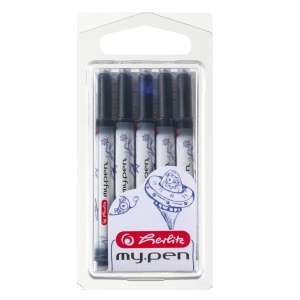 Patroane cerneala my.pen, dimensiune standard, culoare albastru, set 5 - Img 2