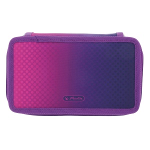 Penar echipat 31 piese 3 compartimente Dip Dye, culoare mov / roz - Img 3