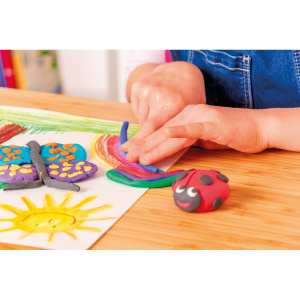 Plastilina Creaplast 240g, set 14 batoane, 10 culori asortate, cutie rosie - Img 3