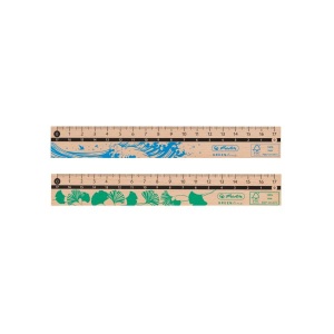 Rigla, lemn 100% FSC®, 17 cm, diverse motive - Img 3