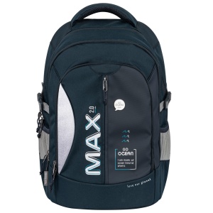 Rucsac Max 2.0 Flex, motiv Double Navy, Go Ocean