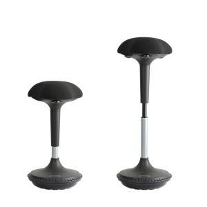 Scaun ergonomic Unilux Moove pentru birou, reglabil pe inaltime 63-89cm, captusit cu spuma 8cm, suporta greutate 150kg, culoare negru - Img 2