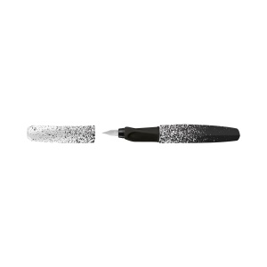 Stilou Twist Color Edition, penita M, culoare alb / negru, blister - Img 4