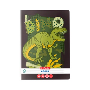 Caiet A5 48 file, dictando, motiv Dino Mania - Img 3