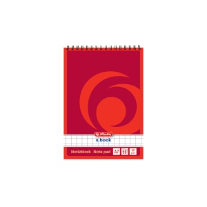 Caiet A7 cu spira, 50 file, patratele