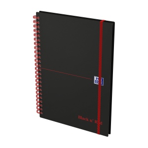 Caiet Oxford Black n' Red A5 70 file, PP, hartie Optik 90g/mp, dictando - Img 6