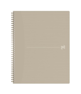 Caiet Oxford Origins, A4+ 70 file, hartie Optik 90g/mp, spira dubla, scribzee, patratele, culoare bej - Img 1