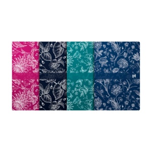 Caiet Oxford Romance B5 80 file, hartie Optik 90g, patratele, diverse culori