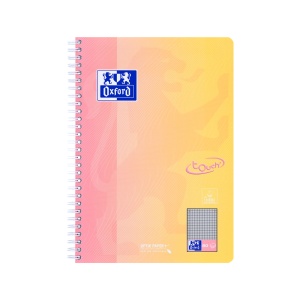 Caiet Oxford Touch Pastel Duo B5 80 file, hartie Optik 90g/mp, scribzee, patratele, diverse culori - Img 7