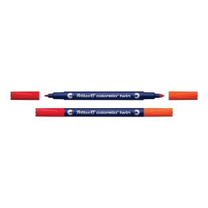 Carioca Colorella Twin C304, bicolore (20 culori), include highlighter, set 10 - Img 4