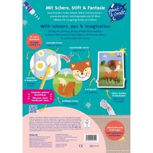 Carte pentru activitati creative cu decupaje, motiv Animale, A4 32 file - Img 2