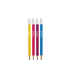 Creion grafit cu radiera Jumbo 2B triunghiular, mina 4 mm, set 12 - Img 2