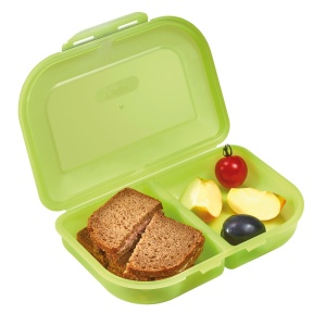 Cutie pentru sandwich, 2 compartimente, culoare verde - Img 3