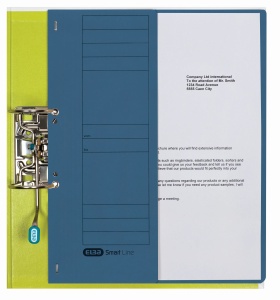 Dosar cu capse Elba Smart Eyelet A4 1/2, capacitate 200 coli, culoare albastru - Img 2