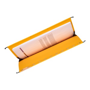 Dosar suspendat cu burduf Elba Ultimate A4, carton 240g/mp, capacitate 330 file, culoare galben - Img 3