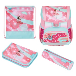 Ghiozdan echipat Loop Plus, motiv Ballet Love