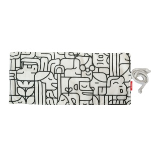 Husa Roll Wrap pentru creioane / pensule, 36 pozitii, bumbac, culoare alb / negru - Img 2