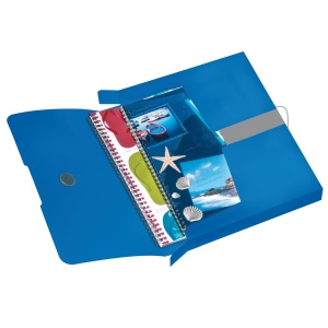 Mapa EOTG A4 40mm, inchidere cu elastic, albastru - Img 2