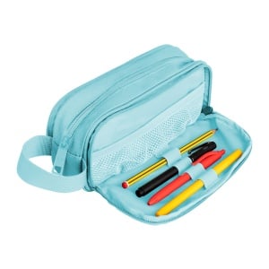 Penar tip etui dreptunghiular Oxford Kangoo B-Smart, albastru deschis - Img 3